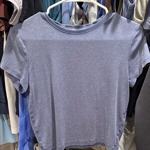 Bershka Light Blue Short Sleeve Tee